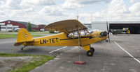 LN-TET @ ENKJ - parked on the ramp Kjeller - by Gerrit van de Veen