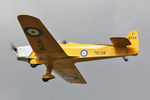 G-AKAT @ EGBR - Miles M14A Hawk Trainer 3 at The Real Aeroplane Company's Helicopter Fly-In, Breighton Airfield, September 20th 2015. - by Malcolm Clarke