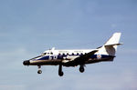 ZA110 @ EGQS - Jetstream T.2 of 750 Squadron based at RNAS Culdrose on final approach to Runway 23 at RAF Lossiemouth in the Summer of 1982 - by Peter Nicholson