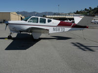N687D @ KWHP - Locally-based 1951 Beech C35 Bonanza @ Whiteman Airport, Pacoima, CA - by Steve Nation