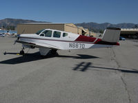 N687D @ KWHP - Locally-based 1951 Beech C35 Bonanza @ Whiteman Airport, Pacoima, CA - by Steve Nation