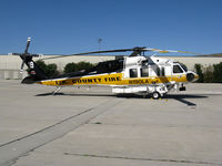 N190LA @ KWHP - Los Angeles County Fire 2001 Sikorsky S-70A Firehawk Helitanker #19 on ramp @ Whiteman Airport, Pacoima, CA home base - by Steve Nation