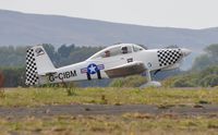 G-CIBM @ EGFH - Resident RV-8 on hold prior to takeoff. - by Roger Winser