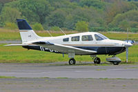 G-BWUH @ EGFH - Cherokee Archer III, Lee-On-Solent based, previously N9272E, seen parked up.