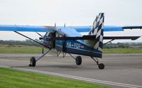 HA-YDF @ EGFH - Visiting Technoavia SMG-92 Turbo Finist waiting to lift skydivers from Skydive Swansea. - by Roger Winser