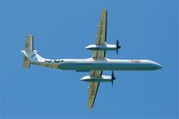 G-JECZ @ LFRB - De Havilland Canada DHC-8-402Q Dash 8, Take off rwy 07R, Brest-Bretagne airport (LFRB-BES) - by Yves-Q