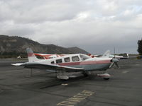 N32371 @ SZP - 1974 Piper PA-32-300 CHEROKEE SIX, Lycoming TIO-540 Turbo upgrade, 300 Hp. Not until 1976 would be new PA-32R-300 LANCE with retractable landing gear, still with Hershey Bar wing - by Doug Robertson