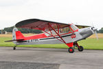 G-BTWL @ EGBR - Wag-Aero Sport Trainer at The Real Aeroplane Club's Helicopter Fly-In, Breighton Airfield, September 20th 2015. - by Malcolm Clarke