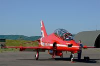 XX319 @ LFSX - Royal Air Force Red Arrows Hawker Siddeley Hawk T.1A, Luxeuil-St Sauveur Air Base 116 (LFSX) Open day 2015 - by Yves-Q