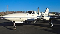 N121BD @ KRHV - Locally-based 1979 Cessna 414A Chancellor sitting in front of Lafferty at Reid Hillview Airport, San Jose, CA. Eventually, it will be ferried to the Florida/Caribbean area. - by Chris Leipelt