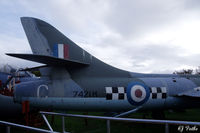WT660 @ EGPE - Tail detail. On external display, coded 'C'  in RAF 43 Sqn colours,  at the Highland Aviation Museum located at Inverness airport EGPE Scotland. - by Clive Pattle