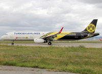TC-JSJ @ LFBO - Taxiing to the Terminal in special Borussia Dortmund c/s - by Shunn311