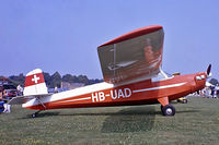 HB-UAD @ EGSU - Praga E-114M Air Baby [122] Duxford~G 10/07/1983. From a slide. - by Ray Barber