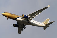 A9C-KA @ EGLL - Airbus A330-243 [276] (Gulf Air) Home~G 15/01/2013. On approach 27R. Wears Formula 1 Grand Prix titles 2012. - by Ray Barber