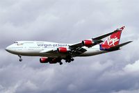 G-VHOT @ EGLL - Boeing 747-4Q8 [26326] (Virgin Atlantic) Heathrow~G 31/08/2006. On finals 27L. - by Ray Barber
