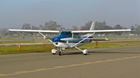 N182AK @ KRHV - Locally-based 1979 Cessna 182Q taxing out for an IFR departure to Santa Monica at Reid Hillview Airport, San Jose, CA. - by Chris Leipelt