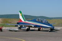 MM55054 @ LFSX - Italian Air Force Aermacchi MB-339PAN, N°11 of Frecce Tricolori Aerobatic Team 2015, Static display, Luxeuil-Saint Sauveur Air Base 116 (LFSX) Open day 2015 - by Yves-Q