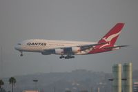 VH-OQB @ LAX - Qantas A380 shot from the Embassy Suites LAX South