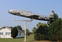 53-6081 - T-33A on a post at American Legion Rosebush Michigan