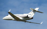 M-IRNE @ EGPH - Hawker 850XP departs runway 24 - by Mike stanners