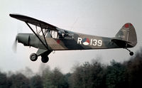 R-139 - The 54-2429 taking off at Ermelo LAS, having its skin repaired at several places - by Gerrit van de Veen