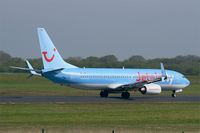 OO-JAD @ LFRB - Boeing 737-8K5, Take off run rwy 07R, Brest-Bretagne airport (LFRB-BES) - by Yves-Q