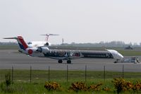 F-HMLK @ LFRB - Canadair CRJ-1000, Push back, Brest-Bretagne airport (LFRB-BES) - by Yves-Q