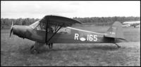 R-165 - the 54-2455 checking the flightplan while R-116 is taxiing out Ermelo LAS - by Gerrit van de Veen