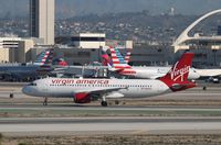 N848VA @ KLAX - Airbus A320 - by Mark Pasqualino