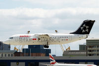 HB-IYU @ EGLC - British Aerospace BAe 146-RJ100 [E3379] (Swiss European Air Lines) London-City~G 15/06/2010 - by Ray Barber