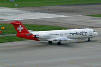 HB-JVG @ LSZH - Fokker F-100 [11478] (Helvetic Airways) Zurich~HB 31/08/2014 - by Ray Barber