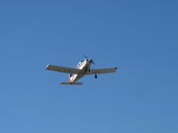 N7616R @ SZP - 1969 Beech B23 MUSKETEER CUSTOM III, Lycoming O&VO-360 180 Hp, trailing-link fixed tri-landing gear, takeoff climb Rwy 04 - by Doug Robertson