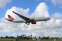 G-VSXY @ TBPB - On approach to Grantley Adams International Airport, Barbados - by David Marshall