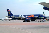 I-PEKV @ LIMC - Airbus A320-232 [1996] Volareweb) Milan-Malpensa~I 20/07/2004 - by Ray Barber