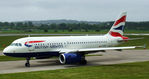G-DBCF @ EGPH - British Airways A319- 131 taxiing to runway 06 for departure to LGW - by Mike stanners