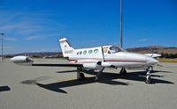 N456ST @ E16 - Locally-based very nice 1975 Cessna 414 parked at the south tie downs at South County Airport, San Martin, CA. - by Chris Leipelt
