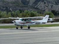 N222CV @ SZP - Cessna 172M, Lycoming O-320-E2D 150 Hp, landing roll Rwy 04 - by Doug Robertson