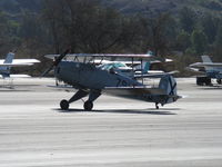 N131BF @ SZP - 1963 C.A.S.A. 1.131 BUCKER JUNGMANN, E.N.M.A. GIV Series, Spain-built Experimental Exhibition class, landing roll Rwy 04 - by Doug Robertson