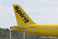 N601NK @ KRSW - Detail of tail art for Spirit Bare Fare livery - by Donten Photography
