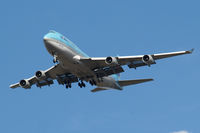 HL7489 @ EGLL - Boeing 747-4B5 [27072] (Korean Air) Home~G 29/08/2009. On approach 27R. - by Ray Barber