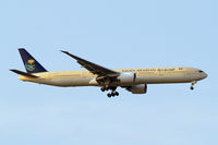HZ-AK14 @ EGLL - Boeing 777-368ER [41051] (Saudia) Home~G 05/07/2013. On approach 27L. - by Ray Barber