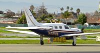 N43VM @ KRHV - Locally-based 2000 Piper Meridian taxing out for departure to Hayward Executive for maintenance at Reid Hillview Airport, San Jose, CA. - by Chris Leipelt