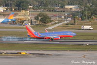N492WN @ KTPA - Southwest Flight 5439 (N492WN) arrives at Tampa International Airport following flight from New Orleans International Airport - by Donten Photography
