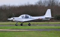 G-BOPU @ EGFH - Visiting Grob G115 operated by Horizon Flight Training based at MOD St. Athan. - by Roger Winser