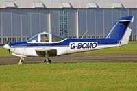 G-BOMO @ EGFF - Tomahawk, Cambrian flying Club Swansea, previously N91324, seen shutting down.