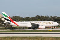 A6-EAS @ LMML - A330 A6-EAS Emirates Airlines - by Raymond Zammit