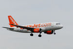 G-EZIS @ EGPH - Easyjet A319 landing runway 06 from NCE - by Mike stanners