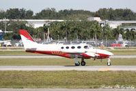 N400AP @ KSRQ - Cessna 340 (N400AP) taxis at Sarasota-Bradenton International Airport - by Donten Photography
