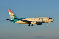 LX-LGQ @ EGSH - Landing at Norwich. - by Graham Reeve