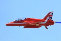 XX244 @ LFSX - Royal Air Force Red Arrows Hawker Siddeley Hawk T.1A, On display, Luxeuil-St Sauveur Air Base 116 (LFSX) Open day 2015 - by Yves-Q